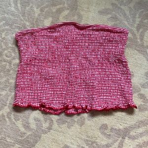 Gingham Tube Top